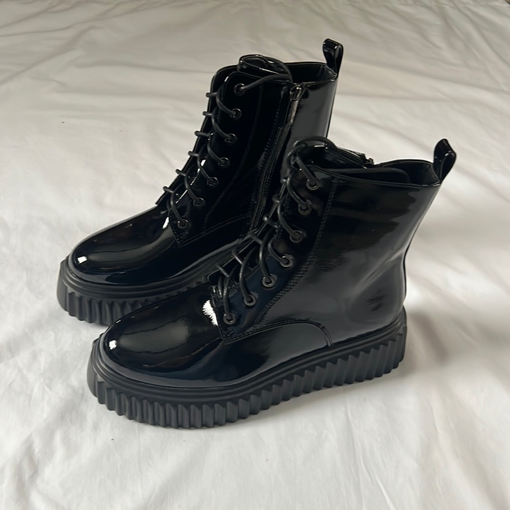 midnight stop on by ankle boots platforms Weeboo